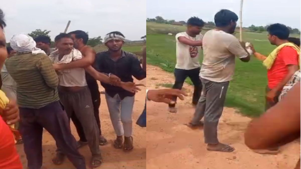 बाप-बेटों की गुंडई, Video: बुवाई करने खेत गए किसान और उसके भाइयों को पीटा, केस दर्ज