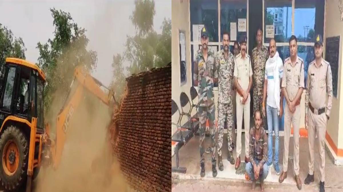 नाबालिग की हत्या कर फरार आरोपी गिरफ्तार: रेप करने में नाकाम होने पर गला घोंटकर उतारा था मौत घाट, घर पर चला बुलडोजर