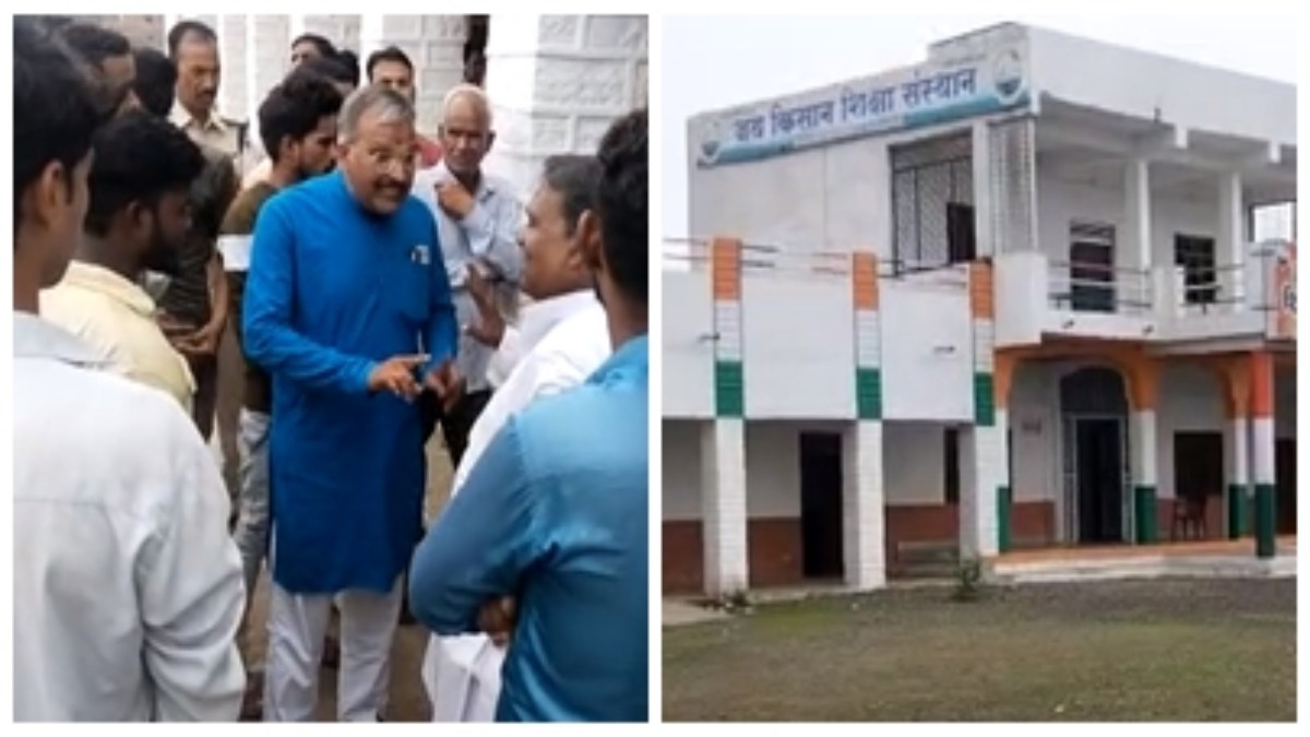 तिलक लगाकर स्कूल आए बच्चों का मुंह धुलवाया: हिंदू संगठन ने किया हंगामा, भारत जोड़ो यात्रा के दौरान राहुल गांधी ने इसी स्कूल पर दिया था भाषण 