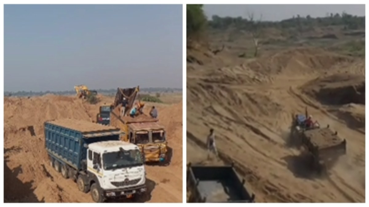प्रशासन की नाक के नीचे रेत का अवैध उत्खनन: नर्मदा नदी में JCB, पोकलेन मशीनों से माफिया बेखौफ कर रहे खुदाई, कार्रवाई के नाम पर हो रही सिर्फ खानापूर्ति