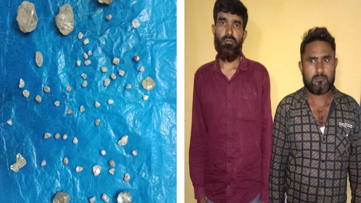CG CRIME NEWS : हीरे बेचने की फिराक में ग्राहक ढूंढ रहे दो आरोपी चढ़े पुलिस के हत्थे, 54 नग हीरे के साथ धर दबोचा