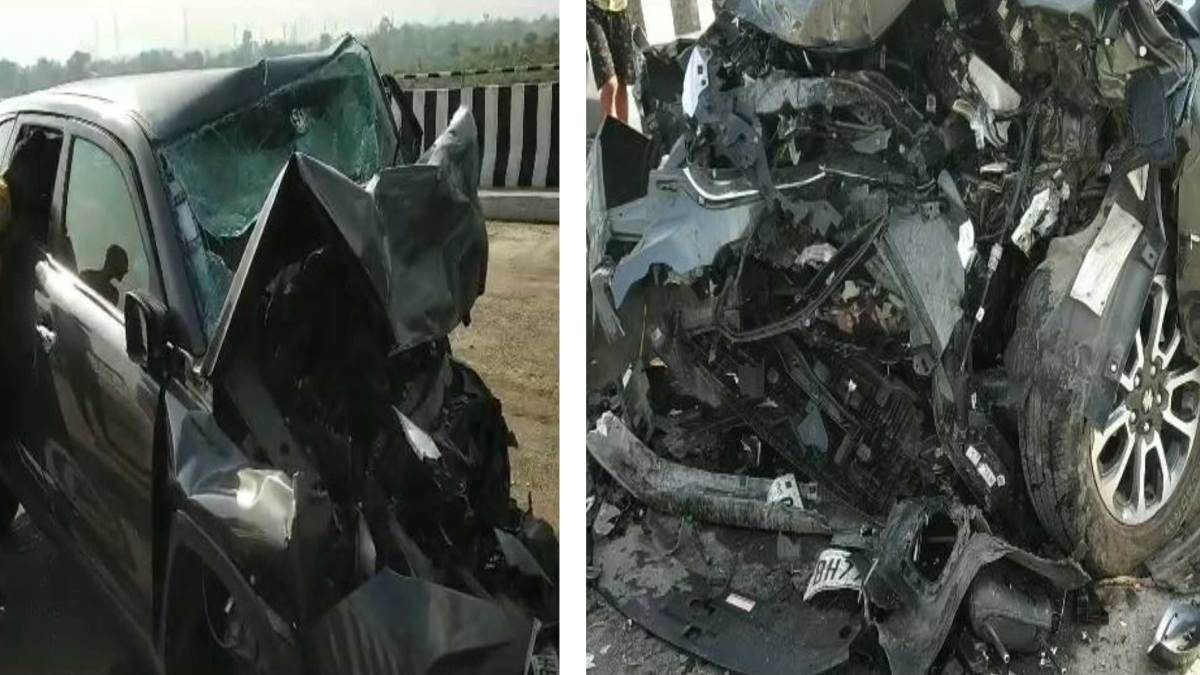 CG ACCIDENT BREAKING : ट्रक से जा टकराई तेज रफ्तार कार, तीन की मौत, गाड़ी के उड़े परखच्चे