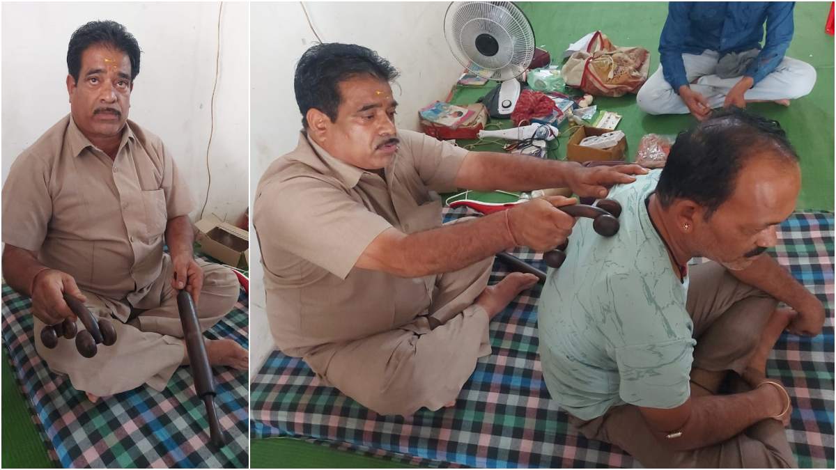 बेलन-चकरी के सहारे कर रहे कमर और पीठ दर्द का उपचार, सात पीढ़ियों से चली आ रही परंपरा को बरकरार रखे हुए हैं पिता-पुत्र…