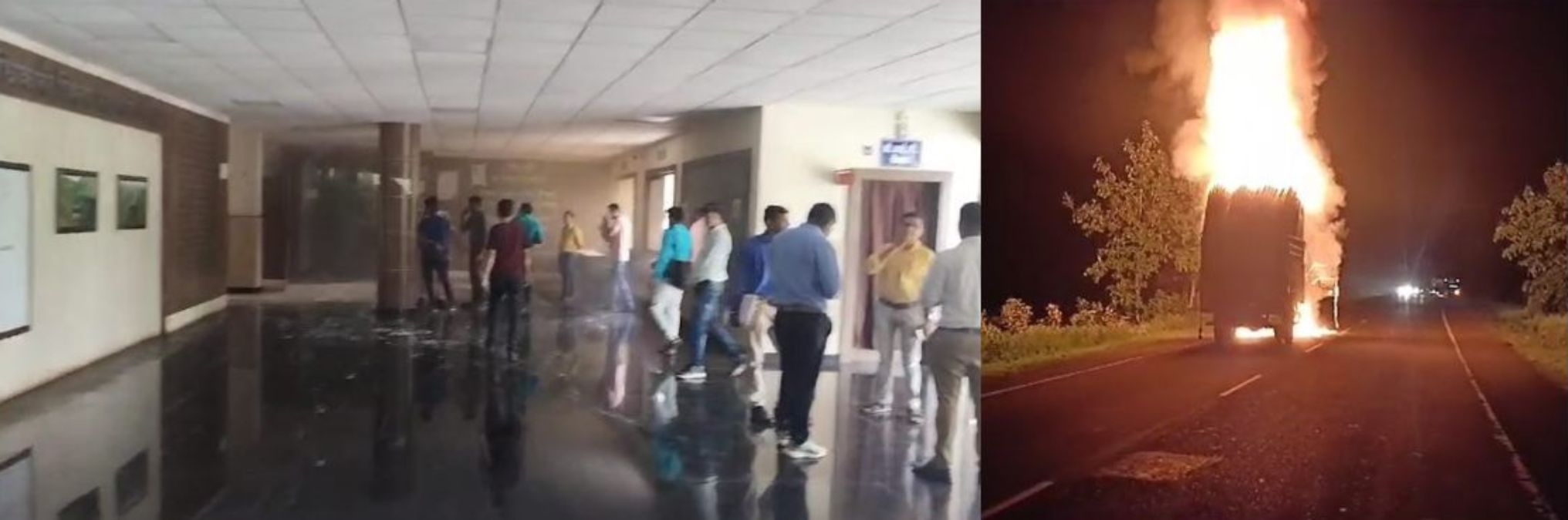 MP में आगजनी की दो घटनाएंः बड़वानी कलेक्टर कार्यालय में शार्ट सर्किट से भड़की चिंगारी, सागर में चलते ट्रक में लगी आग, चालक ने कूदकर बचाई जान