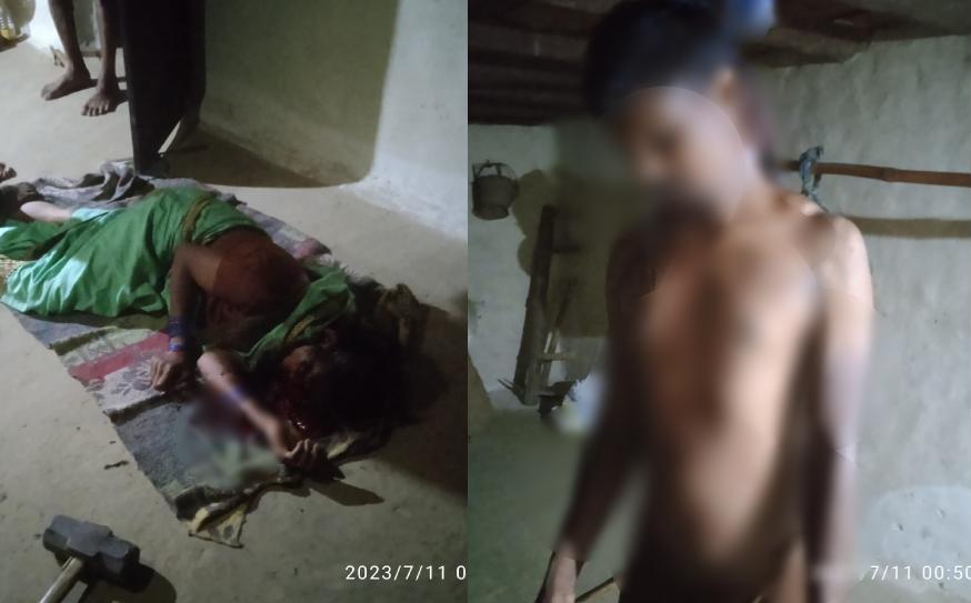 CG CRIME : लोहे के घन से हमला कर पत्नी को उतारा मौत के घाट, फिर खुद फंदे पर लटका, इलाके में मचा हड़कंप