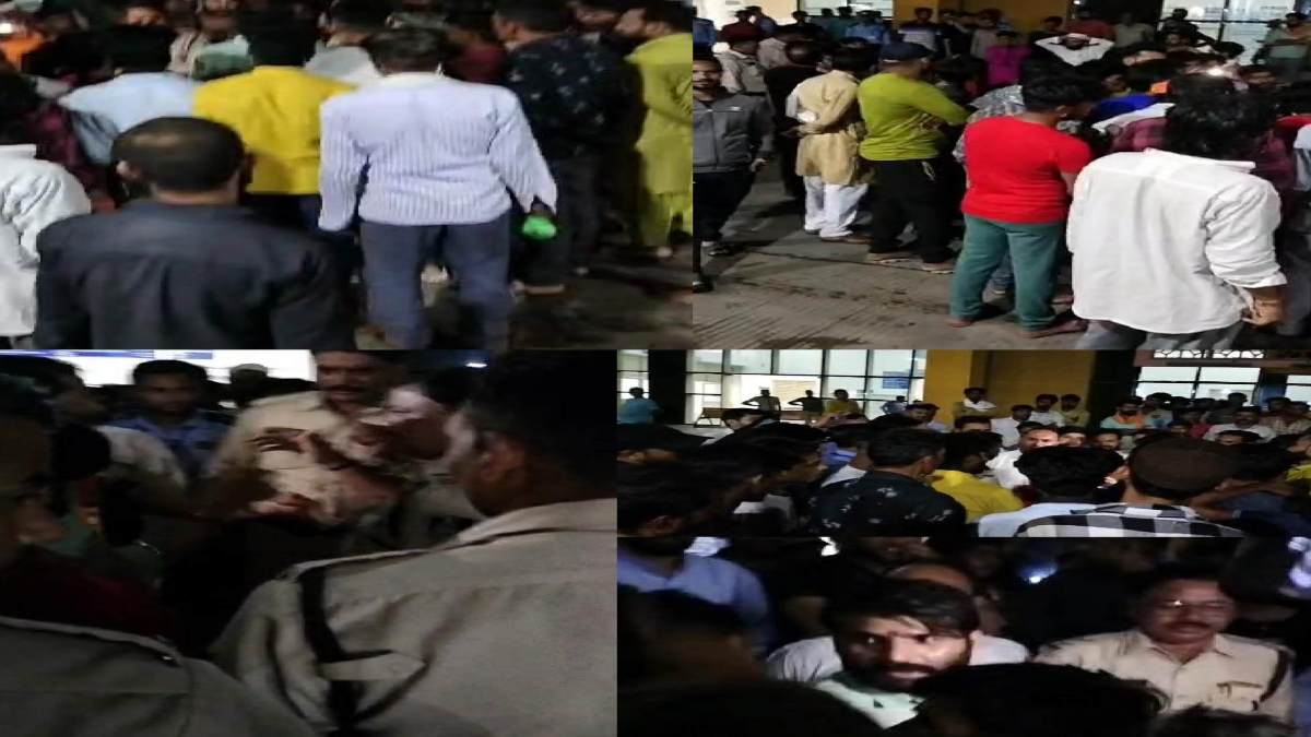 अस्पताल में परिजनों में किया जमकर हंगामाः बोले- डॉक्टर की लापरवाही के कारण बच्चे की गई जान