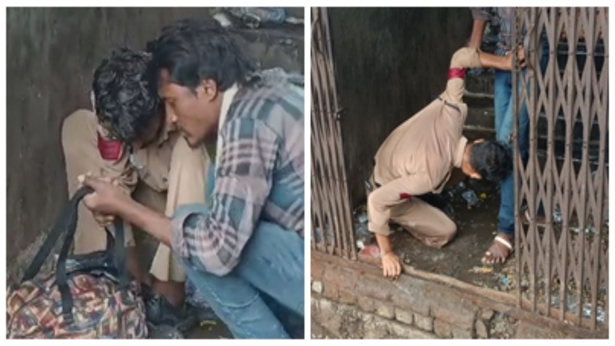 Exclusive: नशे में धुत पुलिसकर्मी करने लगा ऐसे काम, वायरल हो रहा VIDEO 