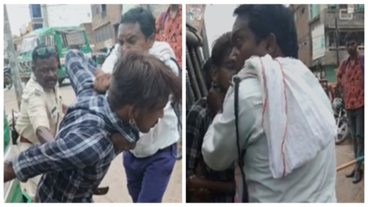 बीच सड़क हाईवोल्टेज ड्रामा: ट्रैफिक पुलिसकर्मी ने ऑटो चालक को पीटा, VIDEO वायरल, सामने आई ये वजह    