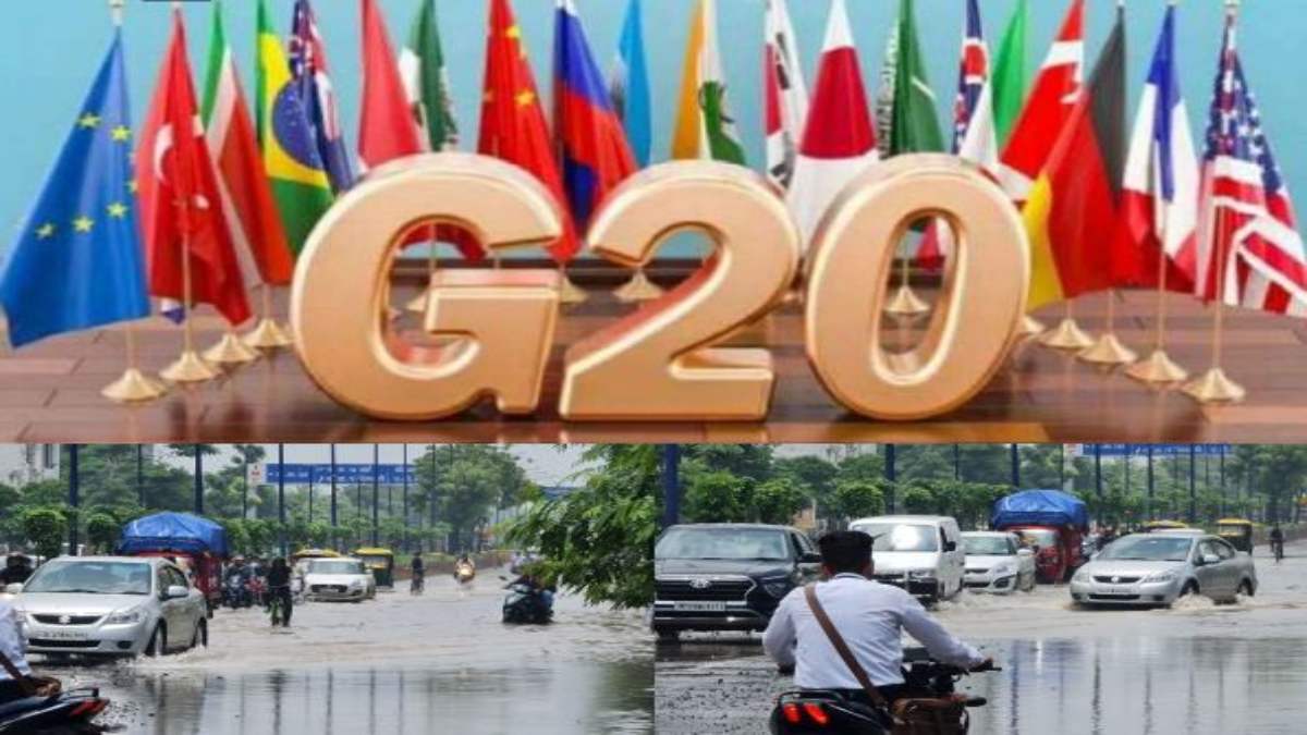 इंदौर में G-20 की बैठक शुरू: तेज बारिश से ब्रिलियंट कन्वेंशन सेंटर के पास जलभराव, नगर निगम के दावों को खुली पोल! स्वच्छता में नंबर वन शहर का नजारा देख चौक जाएंगे विदेशी मेहमान
