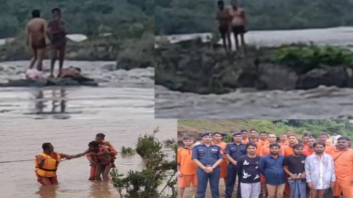 भेड़ाघाट में फंसे युवकों का सफल रेस्क्यू: रात भर चला रेस्क्यू ऑपरेशन, सीएम शिवराज ने बाढ़ प्रभावित क्षेत्रों में फंसे लोगों से की ये अपील