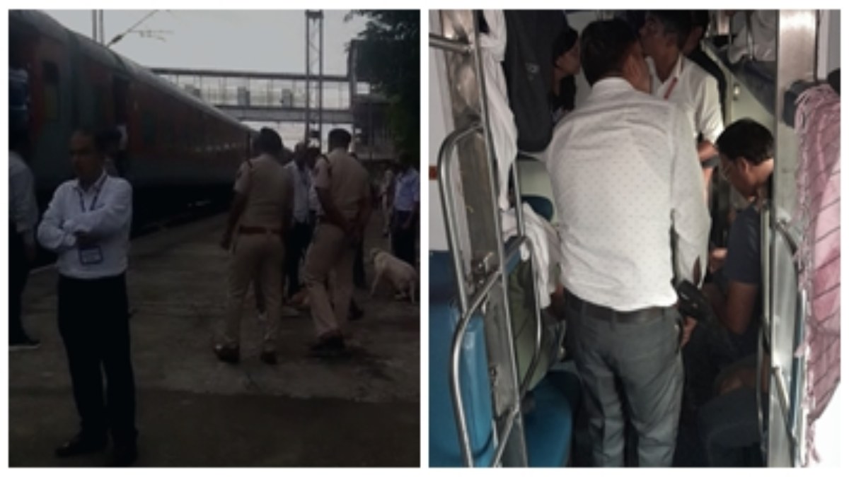 मंगला एक्सप्रेस में बम की सूचना से फैली सनसनी: ट्रेन रोककर शुरू की गई चेकिंग, जानें फिर… 