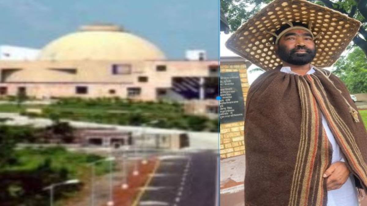 MP विस मानसून सत्र: कांग्रेस के स्थगन प्रस्ताव पर सियासत, आदिवासी गेटअप में पहुंचे विधायक बोले- कोई बीजेपी नेता सिर पर पेशाब न कर दें, इसलिए टोपी पहन कर आए
