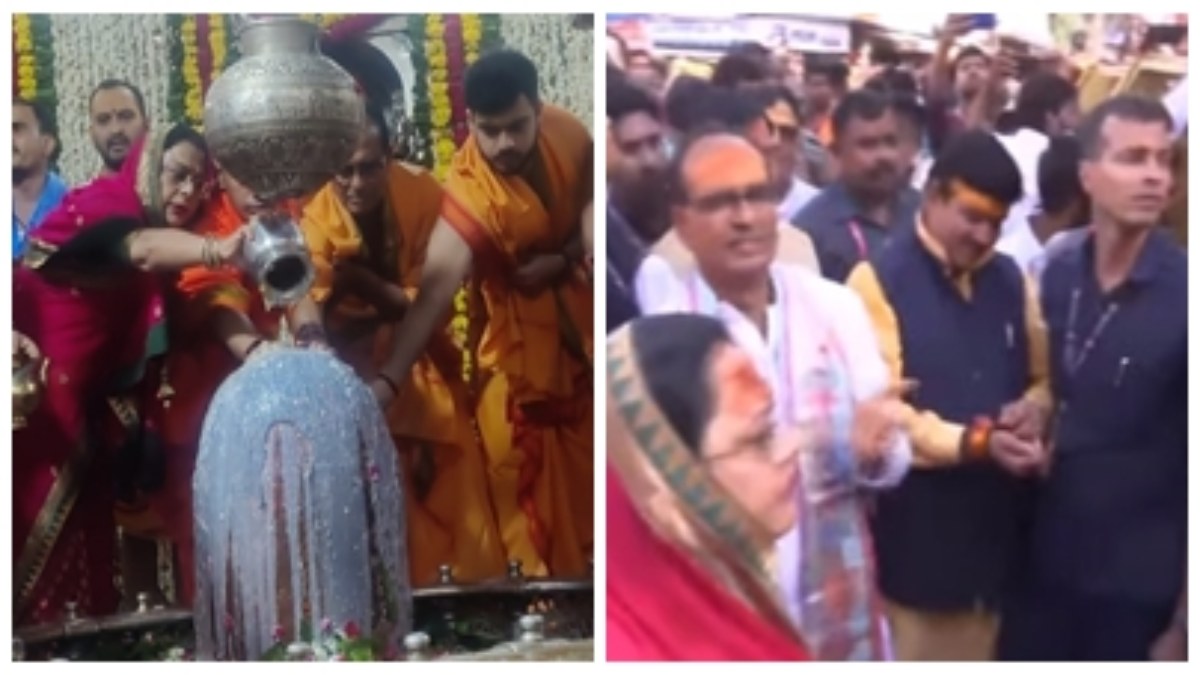 सीएम शिवराज ने सपरिवार किए महाकाल के दर्शन: बाबा की तीसरी शाही सवारी में हुए शामिल, बम-बम भोले के लगे जयकारे 