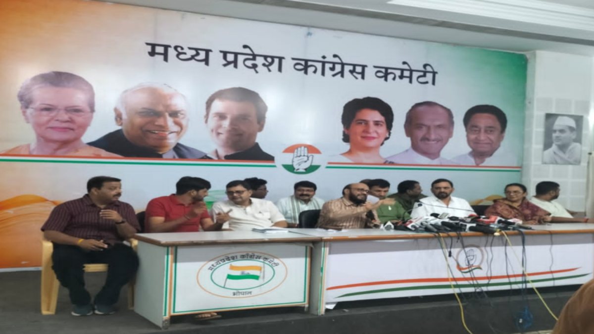 MP में पटवारी भर्ती पर रोक के बाद सियासतः प्रेस कॉन्फ्रेंस में कांग्रेस MLA जीतू बोले- व्यापमं का नाम बदला पर काम घोटाले का, सरकार बनने पर शुल्क वापस करेंगे