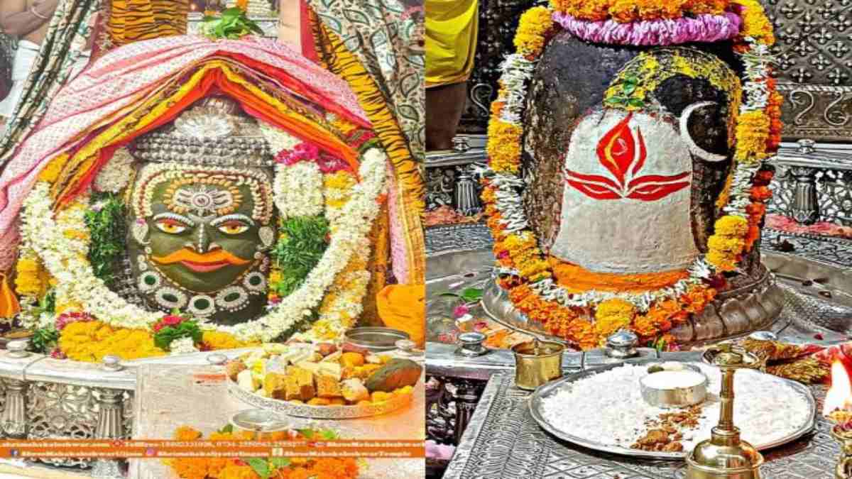 2 जुलाई को शिव रूप में सजाए गए भगवान महाकाल: बाबा का भांग, ड्राई फ्रूट और चंदन से त्रिनेत्र धारी हुआ श्रृंगार, देखें VIDEO