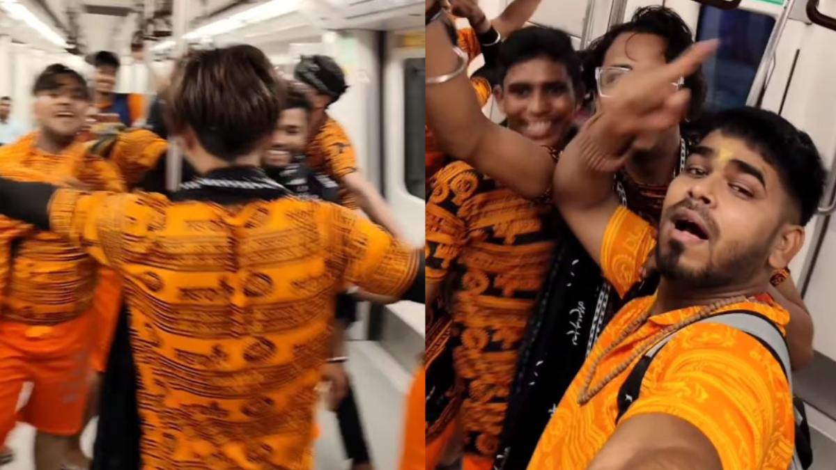 Delhi Metro में कांवड़ियों ने भोलेनाथ गाने पर किया डांस, सपा नेता बोले- मोदी सरकार ने करोडों युवाओं के हाथों को काम देने के बजाय धार्मिक धंधे में लगा दिया…