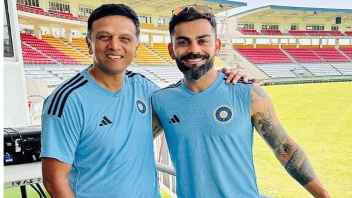 India tour of West Indies : कोहली ने कोच द्रविड़ के साथ साझा की फोटो, याद किए पुराने दिन
