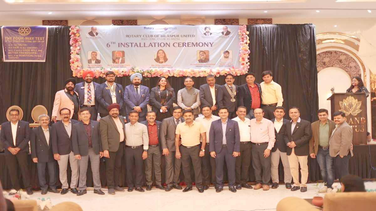 रोटरी क्लब का 6वां शपथ ग्रहण समारोह, प्रकाश बने अध्यक्ष, रौनक को सचिव की जिम्मेदारी