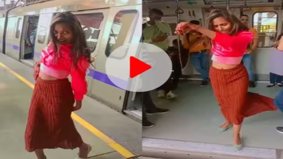 Delhi Metro New Video : मेट्रो प्लेटफॉर्म में Lata Mangeshkar के गाने पर डांस करती नजर आई लड़की, Viral हो रहा वीडियो …