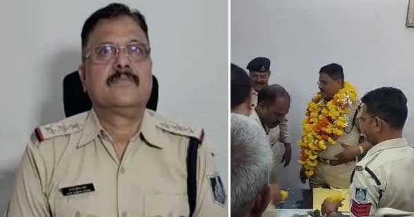 एक्शन पर जश्न! लाइन अटैच TI को थाने से फूलों की माला पहनाकर दी गई अनोखी विदाई, देखिए VIDEO