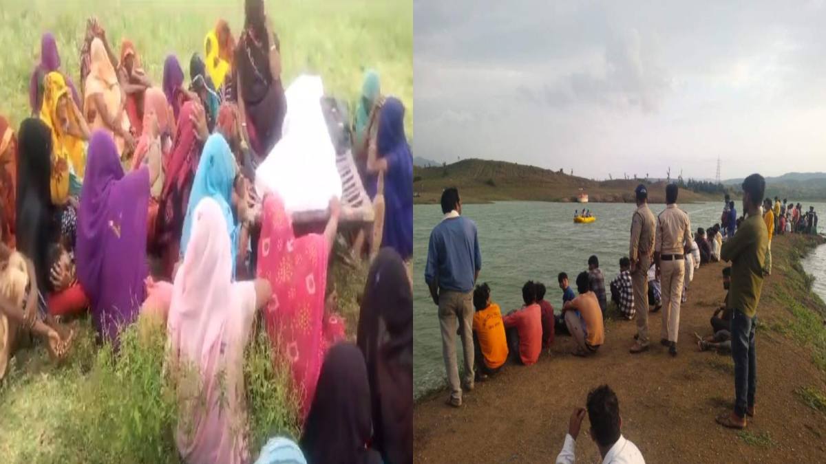 नर्मदा नदी के बैक वॉटर में डूबे 2 सगे भाई: 24 घंटे बाद मिला बड़े का शव, छोटे की तलाश जारी
