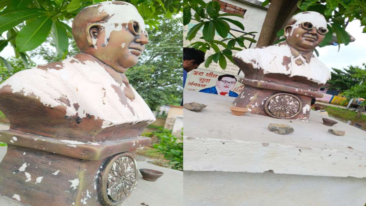 असामाजिक तत्वों ने तोड़ी बाबा साहब की प्रतिमा: भीम आर्मी और सामाजिक संगठनों में आक्रोश, कार्रवाई नहीं होने पर दी ये चेतावनी