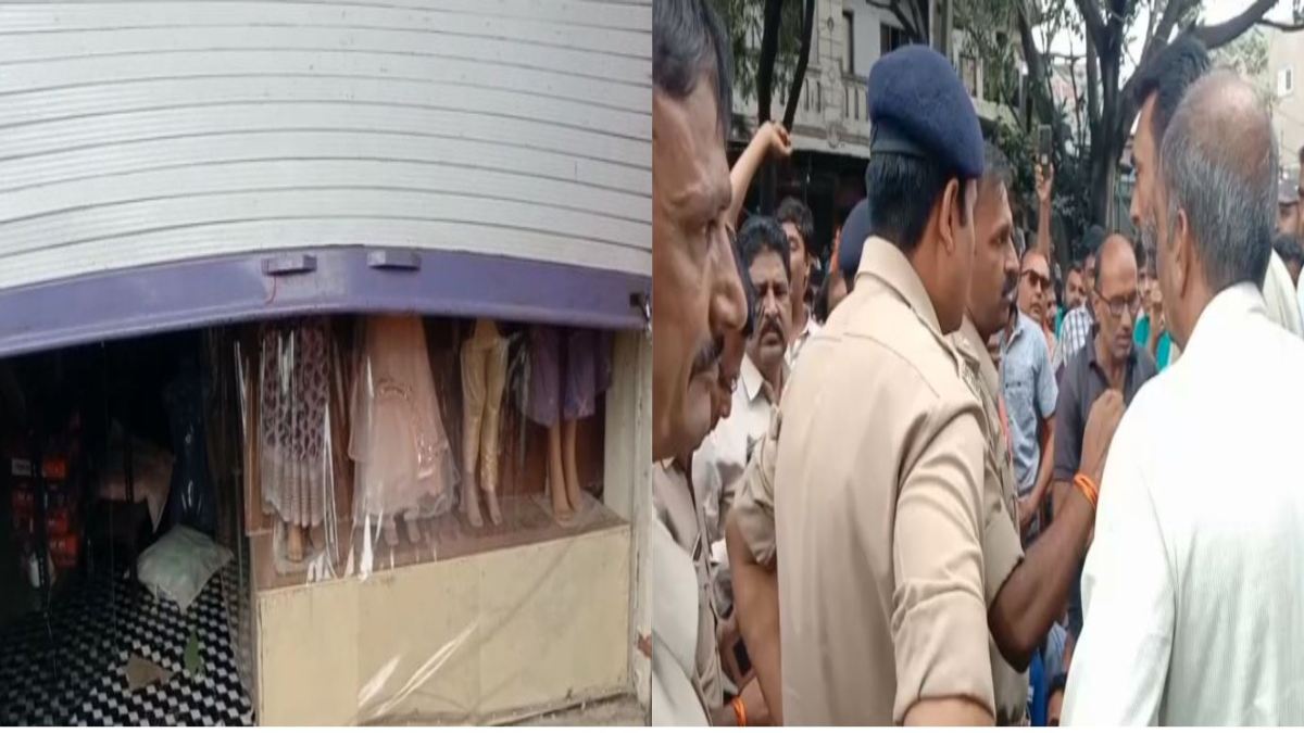 उज्जैन में कपड़े की दुकान में लाखों की चोरी: नकाबपोश चोरों ने वारदात को दिया अंजाम, नाराज लोगों ने किया चक्काजाम