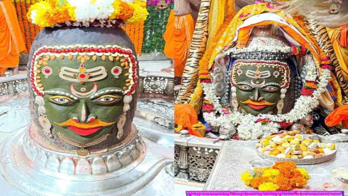 17 अगस्त महाकाल आरती दर्शन: बाबा महाकाल के मस्तक पर चंदन का त्रिपुंड, भांग से विशेष श्रृंगार