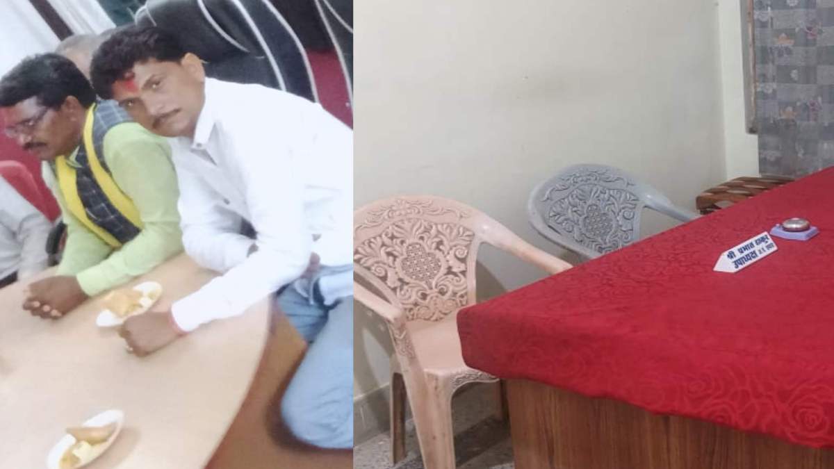 पद में होते हुए भी अध्यक्ष-उपाध्यक्ष की चली गई ‘कुर्सी! पैसे नहीं देने पर उठा ले गया दुकानदार, अब चक्के वाली कुर्सी की जगह प्लास्टिक की चेयर से चलाना पड़ेगा काम