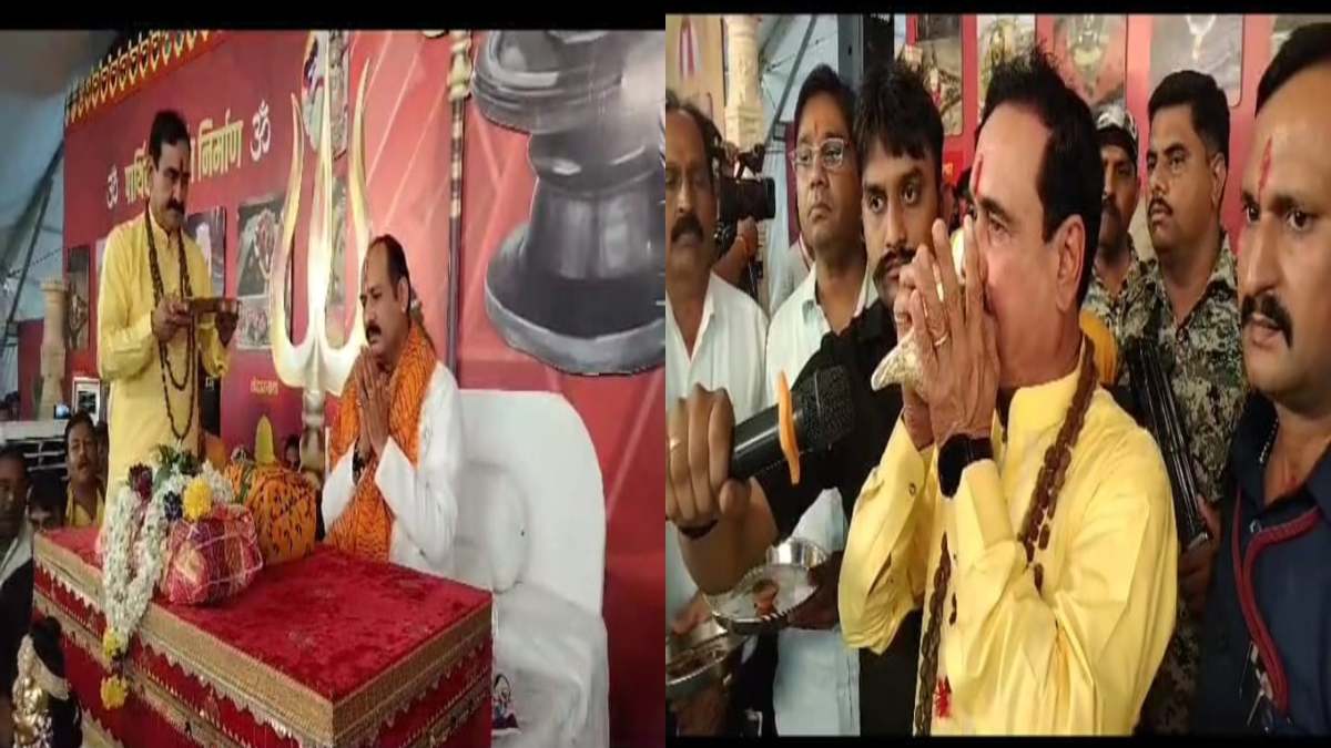 दतिया में शिव महापुराण कथा: लाखों की संख्या में पहुंचे श्रद्धालु, महिलाओं ने बनाए पार्थिव शिवलिंग