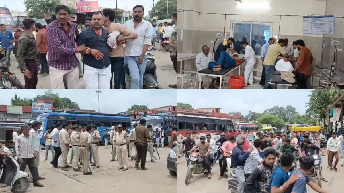 शाजापुर में बस मालिकों और एजेंटों के बीच विवाद: जमकर चली लाठियां, दोनों पक्ष के 4 लोग घायल, ये रही वजह