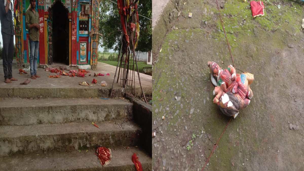 MP: मंदिर में तोड़फोड़ कर मूर्ति को बाहर फेंका, ग्रामीणों में आक्रोश, पुलिस ने एक संदिग्ध को हिरासत में लिया