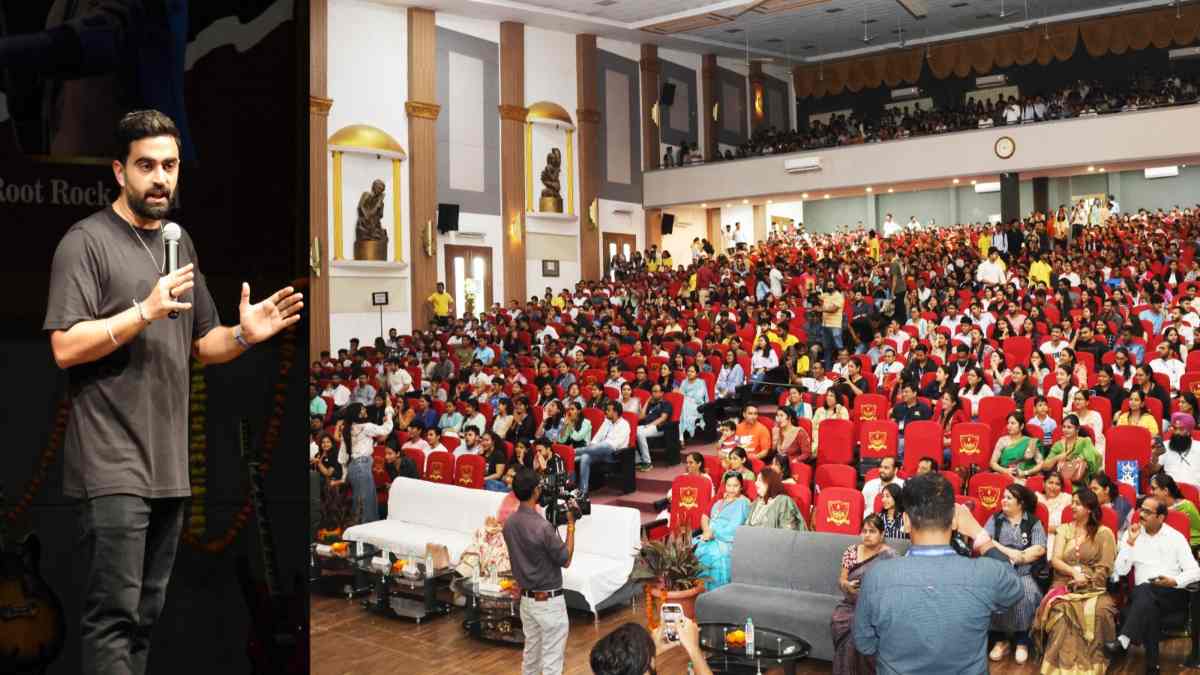 BHOPAL: प्रसिद्ध स्टैंड-अप कॉमेडियन राहुल दुआ सेज यूनिवर्सिटी के ‘मेरी मर्ज़ी ड्राइव’ में हुए शामिल