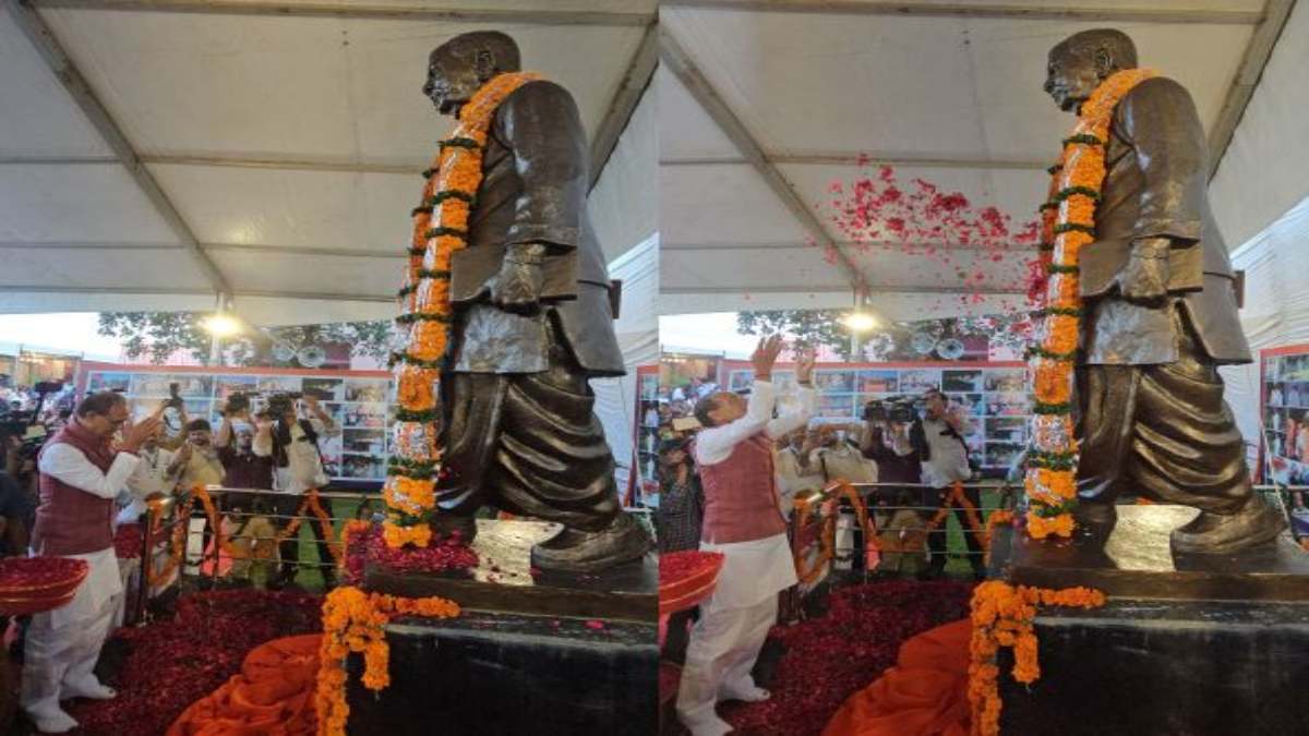 MP के पूर्व CM बाबूलाल गौर की पुण्यतिथि: सीएम शिवराज ने प्रतिमा का किया अनावरण, कहा- उनका आदर्श मानवीय कर्तव्यों के निर्वहन के लिए सदैव प्रेरित करता रहेगा