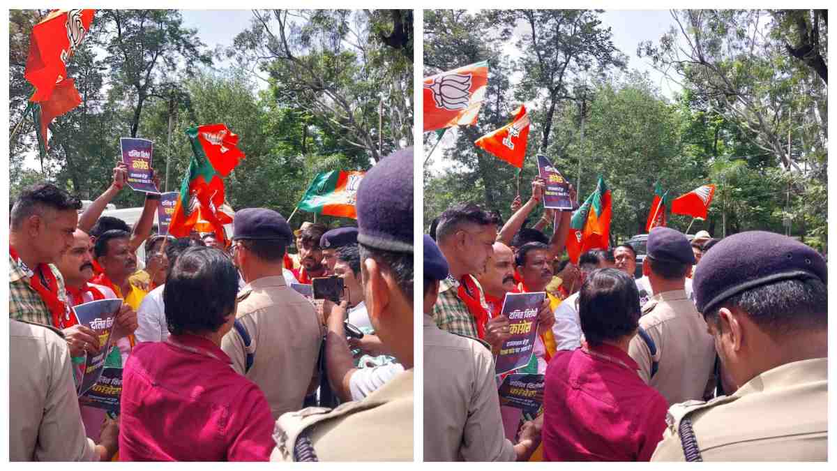 MP के बाद राजस्थान में ‘पेशाब कांड’: BJP ने भोपाल में कांग्रेस कार्यालय का किया घेराव, कांग्रेस MLA पर लगा है दलित पर पेशाब और जूते चटवाने करने का आरोप