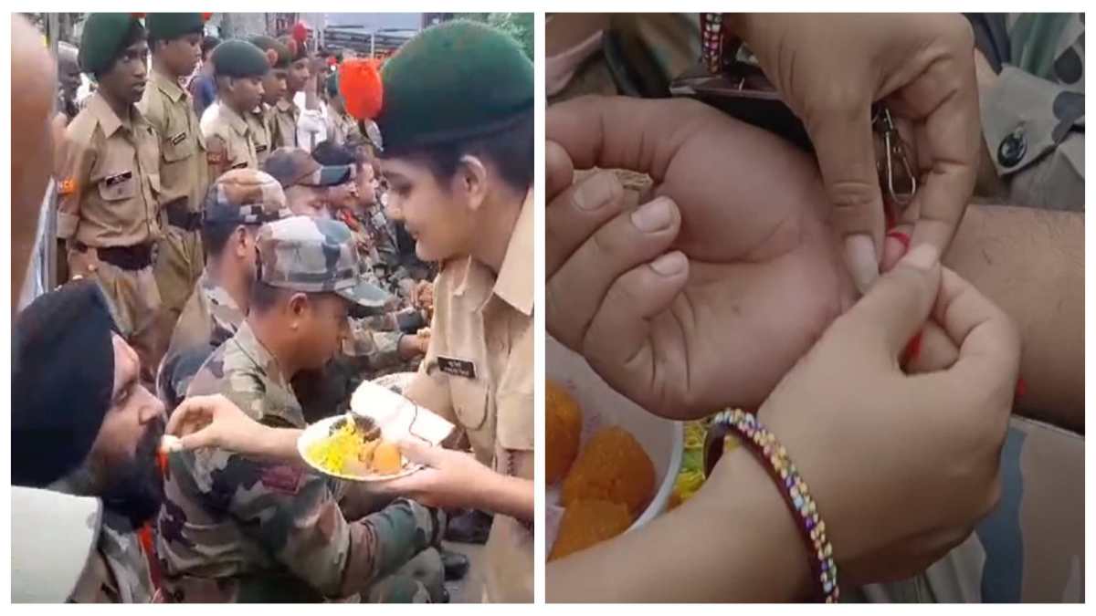 रक्षाबंधन से पहले बहनों ने सैनिकों को बांधा रक्षा सूत्र: सरस्वती शिशु मंदिर में 8वें साल भी धूमधाम से हुआ आयोजन