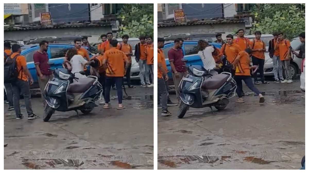 कोचिंग सेंटर के बाहर भिड़े स्टूडेंट्सः छात्रों के दो गुटों में हुई लड़ाई, बेल्ट और थप्पड़ से पिटाई का वीडियो वायरल