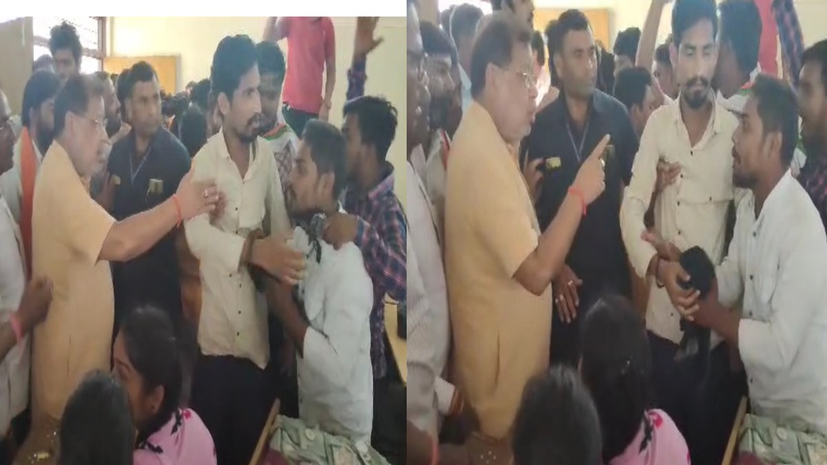 सांसद के कार्यक्रम में NSUI के कार्यकर्ताओं का हंगामा, खमतराई थाने में आमने-सामने हुए बीजेपी-कांग्रेस के कार्यकर्ता, देखिए VIDEO