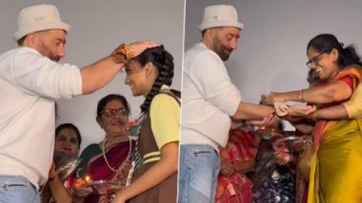 गदर 2 की सफलता के बाद फैन्स के बीच पहुंचे सनी देओल, सभी से बंधवाई राखी, एक्टर ने दिया गिफ्ट