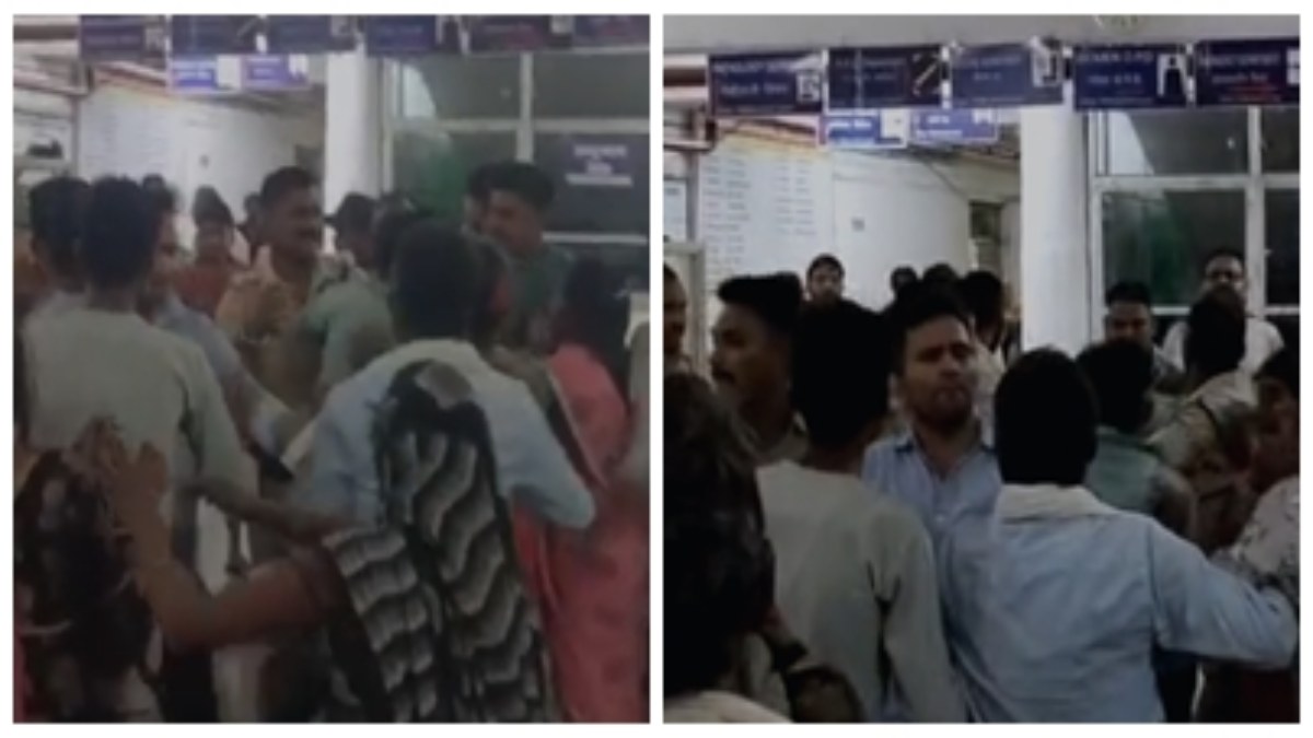 मरीज की मौत पर अस्पताल में ​बवाल VIDEO: परिजनों और डॉक्टर्स के बीच जमकर चले लात-घूंसे, एम्बुलेंस लेट होने और मृत्यु प्रमाण पत्र नहीं देने पर विवाद