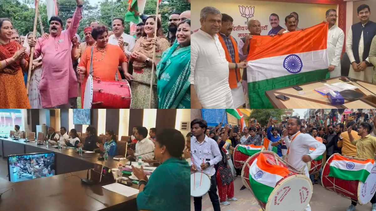 चंद्रयान-3 की सफल लैंडिंग: एमपी में जश्न का माहौल, नेताओं ने वैज्ञानिकों को दी बधाई