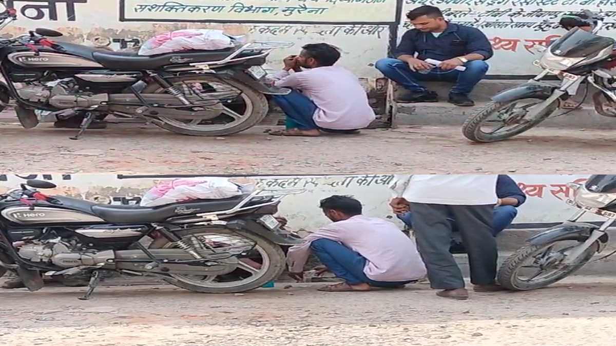 Morena News: शराबियों का अड्डा बना अस्पताल परिसर, जाम छलकाते VIDEO वायरल