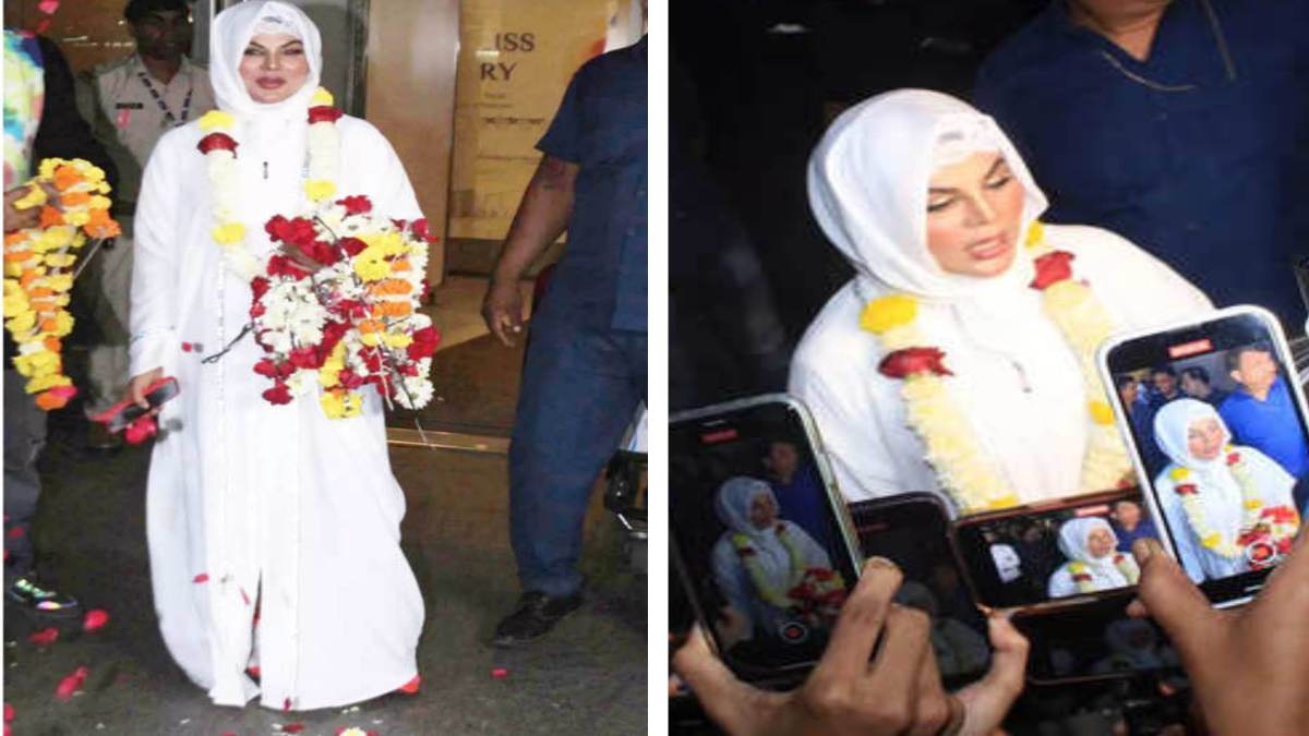 Rakhi Sawant बनीं फातिमा, सफेद कपड़े से सिर से लेकर पैर तक खुद को ढका, देखिए फोटो