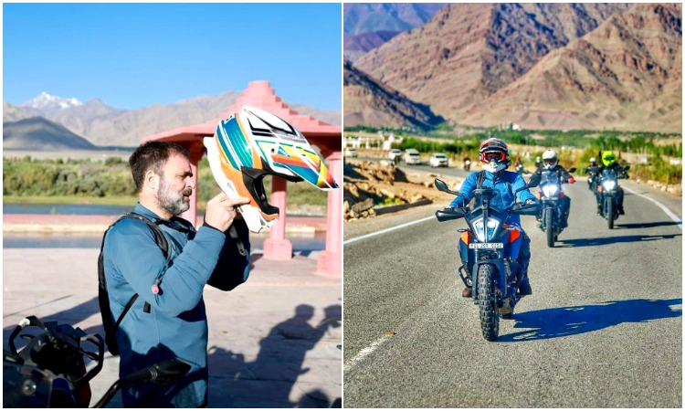 राहुल गांधी ने लद्दाख में दौड़ाई KTM 390 Adventure, जानें उनकी इस बाइक के बारें में