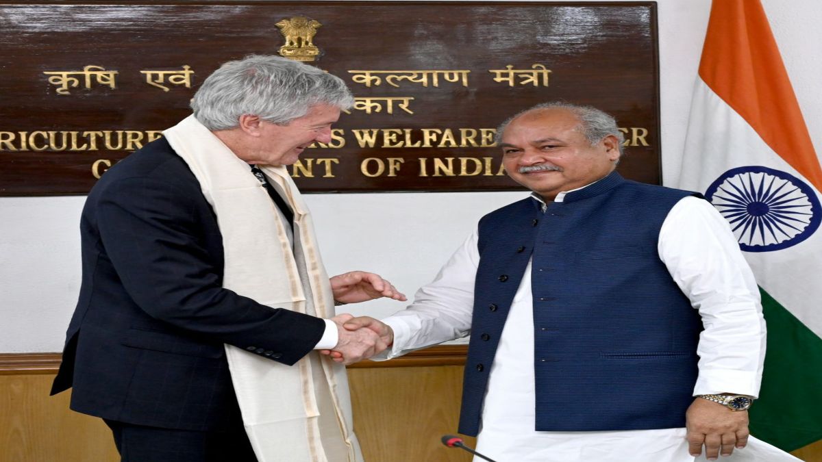 कृषि क्षेत्र में भारत और न्यूजीलैंड साथः केंद्रीय मंत्री तोमर और न्यूजीलैंड के मंत्री डेमियन ओकॉनर के बीच हुई चर्चा