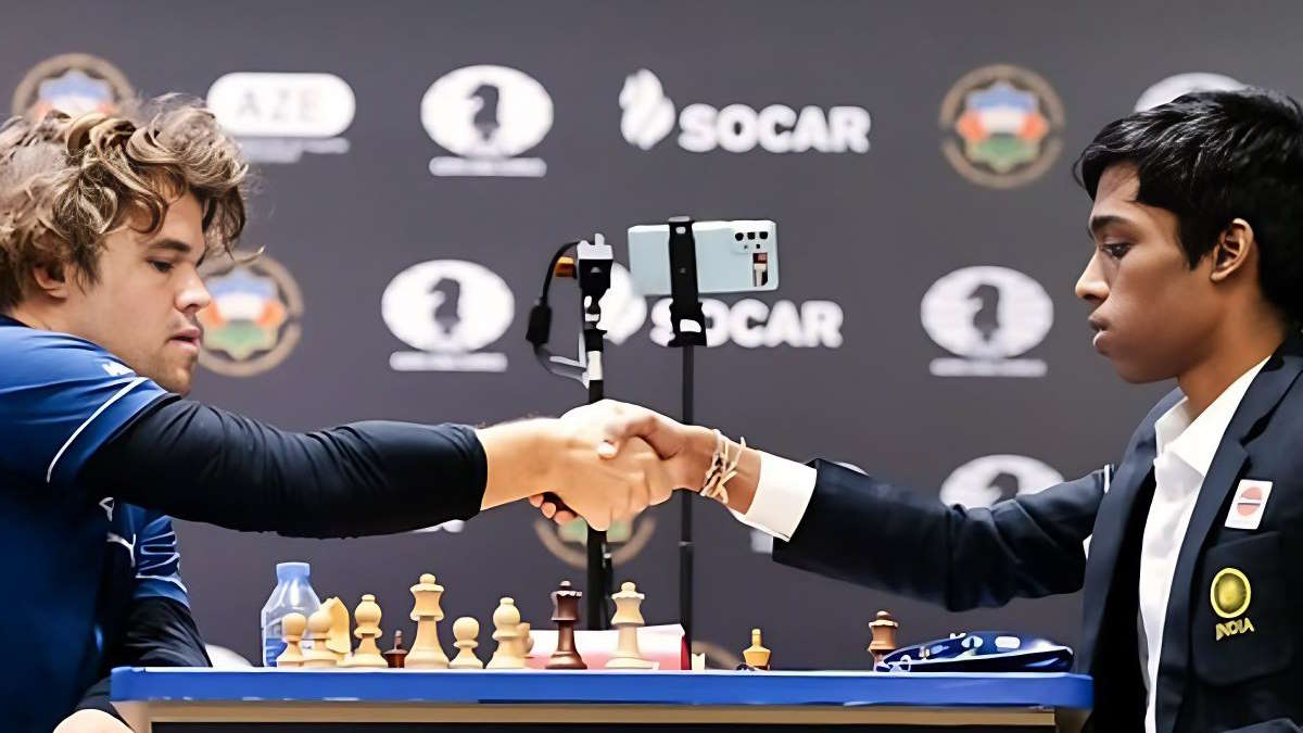 FIDE WORLD CUP LIVE : क्या विश्व चैंपियन बनेंगे हमारे प्रज्ञा… मैग्नस कार्लसन के साथ हो रहा है महा मुकाबला… देखिए सीधा प्रसारण….