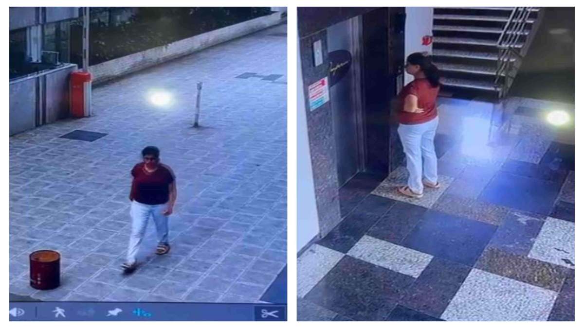 13वीं मंजिल से कूदकर युवती की खुदकुशी का मामला: CCTV फुटेज आया सामने, हाल ही में जयपुर से साइकोलॉजी की पढ़ाई कर लौटी थी मृतिका
