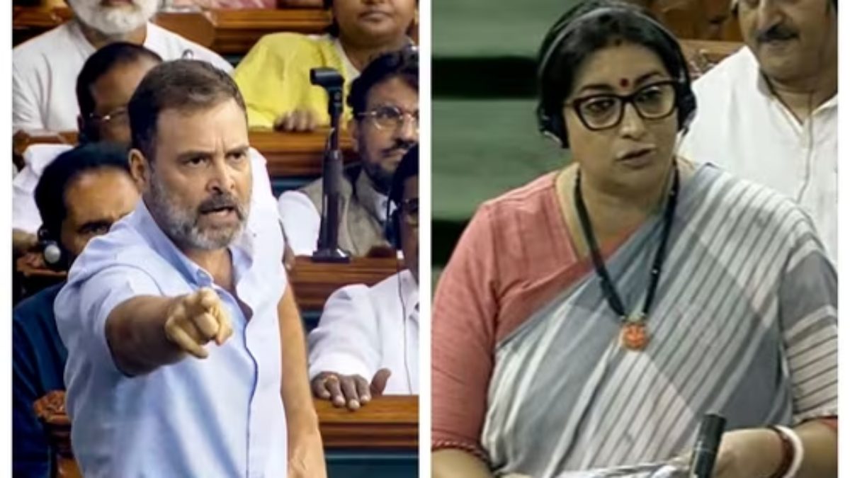 Rahul Gandhi Flying Kiss: राहुल गांधी पर सदन में ‘फ्लाइंग किस’ देने का आरोप, कई महिला सांसदों ने स्पीकर से की शिकायत, जानिए क्या बोलीं Smriti Irani ?
