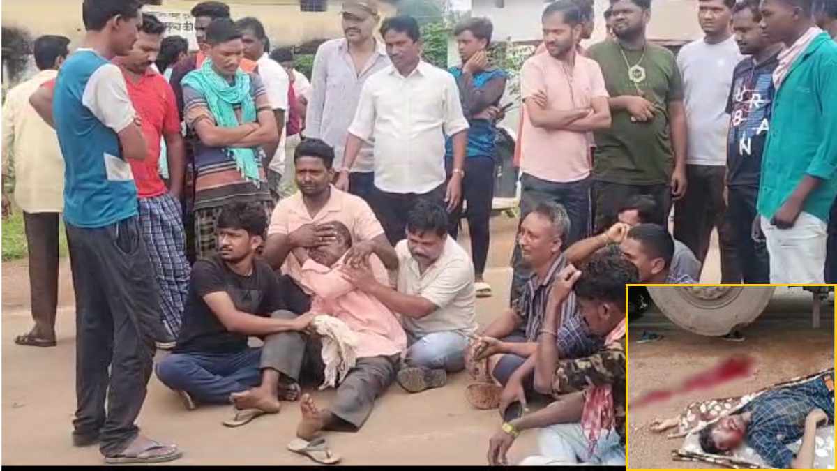 CG ACCIDENT NEWS : ट्रक की चपेट में आने से 2 युवकों की मौत, आक्रोशित लोगों ने किया चक्काजाम