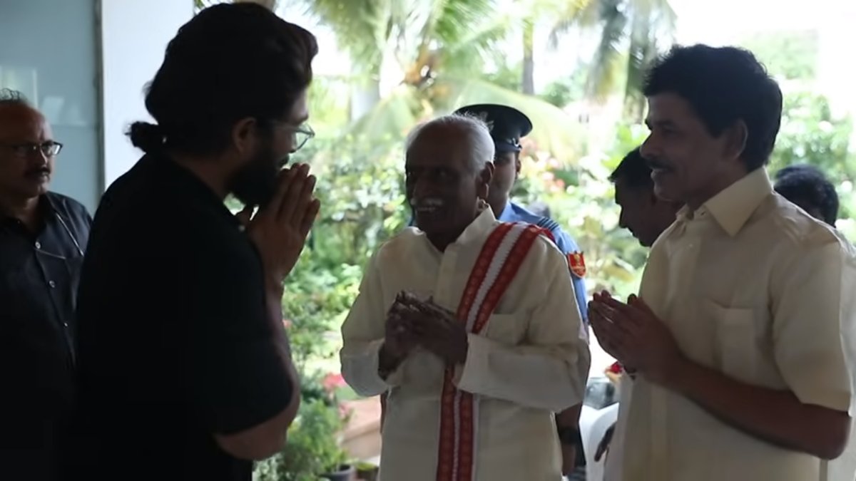 Allu Arjun के घर पहुंचे हरियाणा के गवर्नर बंडारू दत्तात्रेय, एक्टर ने शेयर किया वीडियो …